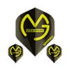 Winmau Mega Standard Michael Van Gerwen Dart Flights, MvG Black, 75 Micron (3 Sets) view 1