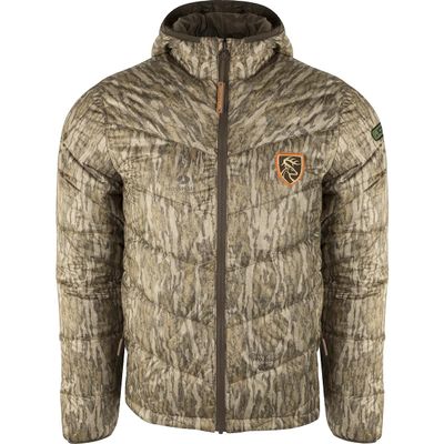 Drake Waterfowl Pursuit Synthetic Down Full Zip with Agion Active XL Mossy Oak Bottomland Large