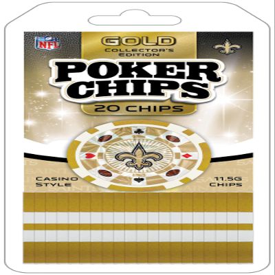 MasterPieces Casino - NFL New Orleans Saints - 20 Piece Team Poker Chips