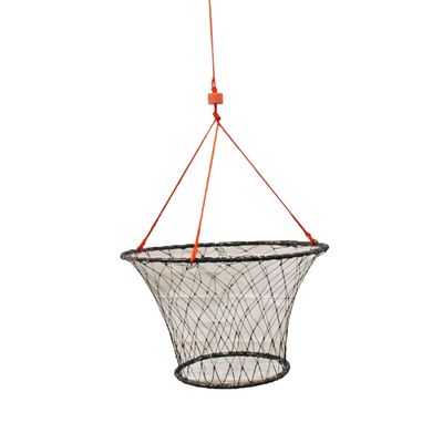 KUFA Rubber Wrapped Steel Ring Crab Trap (Size:30) with 50' Rope CT88N