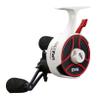 13 Fishing - Freefall Ghost Maverick - Inline Ice Fishing Reel - Red, White & Blue Color - Left Hand Retrieve - BBFFGWUSA-2.5-LH view 2