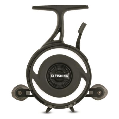 13 FISHING - Freefall XL - Inline Ice Fishing Reel - 3.3:1 Ratio - 9.9lbs Drag - Magnetic Drop Adjust - Right Hand Retrieve - BBFFXL3.0-RH