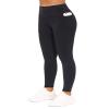 THE GYM PEOPLE Tummy Control Workout Leggings with Pockets High Waist Athletic Yoga Pants for Women Running, Fitness (Black-1, X-Large) view 2