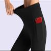 THE GYM PEOPLE Tummy Control Workout Leggings with Pockets High Waist Athletic Yoga Pants for Women Running, Fitness (Black-1, X-Large) view 3