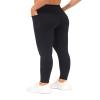 THE GYM PEOPLE Tummy Control Workout Leggings with Pockets High Waist Athletic Yoga Pants for Women Running, Fitness (Black-1, X-Large) view 4