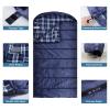 AGEMORE Cotton Flannel Sleeping Bag for Adults, Lightweight XXL Cotton Sleeping Bag for Camping Backpacking or Hiking, Water Resistant & Comfortable for Big and Tall, Fit for Warm & Cool Weather view 4