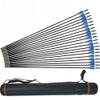 Pezicco Archery Carbon Target Arrows Hunting Arrows with Adjustable Nock and Replaceable Field Points for Compound Bow or Recurve Bow (24 PCS+Arrow Quiver) view 1