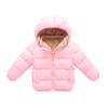 Toddler Baby Hooded Down Jacket Boys Girls Kids Thicken Warm Winter Coat Outerwear 1-7t (Pink, 18-24 Months) view 1