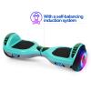 SISIGAD A12 Mixed Color Hoverboard, with Bluetooth and Colorful Lights Self Balancing Scooter view 2