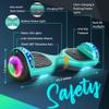 SISIGAD A12 Mixed Color Hoverboard, with Bluetooth and Colorful Lights Self Balancing Scooter view 3