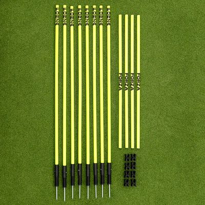 FORZA Pro Adjustable Hurdle Set | Speed & Agility Training with Rubber Bases or Steel Ground Spikes for Extra Stability  Available in 4ft & 5ft Heights (with Ground Spike, 5ft)