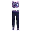 Kaerm Kids 2pcs Girls Sleeveless Workout Gymnastic Activewear Top with Bottom Sets Jazz Hip Hop Outfits Rose_Red 14 view 1