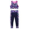Kaerm Kids 2pcs Girls Sleeveless Workout Gymnastic Activewear Top with Bottom Sets Jazz Hip Hop Outfits Rose_Red 14 view 3