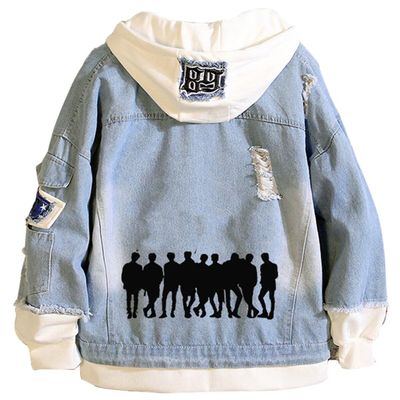 KPOP SKZ Merch, Skz Hoodie Felix Hyujin I.N Jisung Woojin Denim Jacket