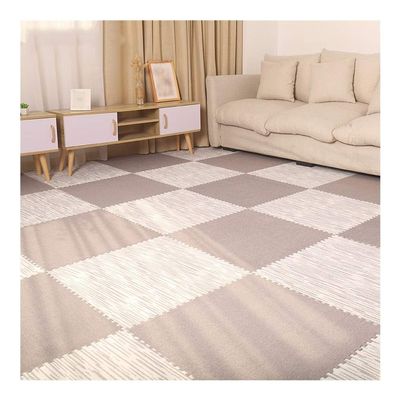 ALGFree Interlocking Carpet Tiles Cold Protection Durable Waterproof for Living Room Gaming Room Foam Puzzle Floor, Multiple Color (Color : F, Size : 60x60x1cm-6 pcs)