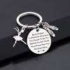 LQRI Ballerina Dancer Gift Ballet Girl Jewelry Ballet Shoes Charm Keychain Dance Graduation Gift Be Confident In Whatever Direction You Choose To Go view 2