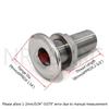 NRC&XRC Stainless Steel Barbed Short Straight Thru-Hull with Custom Gasket for 1/2" I.D. (1/2") view 2