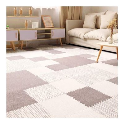 ALGFree Interlocking Carpet Tiles Cold Protection Durable Waterproof for Living Room Gaming Room Foam Puzzle Floor, Multiple Color (Color : B, Size : 30x30x1cm-24 pcs)