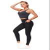 THE GYM PEOPLE Tummy Control Workout Leggings with Pockets High Waist Athletic Yoga Pants for Women Running, Fitness Silver/Black view 4