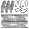 60 Pack 3" Heavy Duty Spring Snap Hook, M8 5/16" Galvanized Steel Carabiner Clip Spring Snap Hook, Small Carabiner Clip Metal Clip for Home Gym, Outdoor Traveling, Swing, Hiking, 500Lbs Capacity view 1