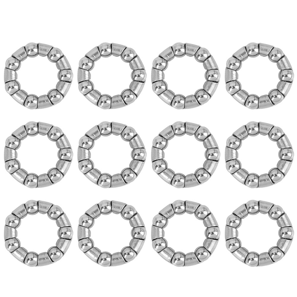 X AUTOHAUX 12 Pcs 4.76mm x 7 Ball Bearings Cages Crank Bearings Wheel Bearing Retainer for Bicycle