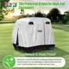10L0L Universal 2-4 Passenger Golf Cart Cover for Yamaha, EZGO, Club Car, Waterproof Sunproof and Durable, Silver White view 2