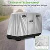 10L0L Universal 2-4 Passenger Golf Cart Cover for Yamaha, EZGO, Club Car, Waterproof Sunproof and Durable, Silver White view 4