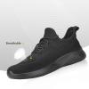 Flysocks Womens Casual Walking Shoes, B- All Black, 7.5 US view 2