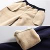 Snoly Women's Winter Fleece Sweatpants Running Active Thermal Sherpa Lined Jogger Pants (1#Blue, X-Small) view 4