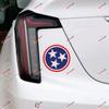 Tennessee State Flag Car Sticker Decal Vinyl 3 Stars v2 view 2