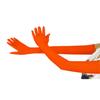 Ensnovo Children Girls' Boys Over Elbow Long Spandex Opera Gloves Fluorescent Orange, 5-18Y view 1