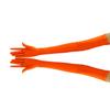 Ensnovo Children Girls' Boys Over Elbow Long Spandex Opera Gloves Fluorescent Orange, 5-18Y view 2