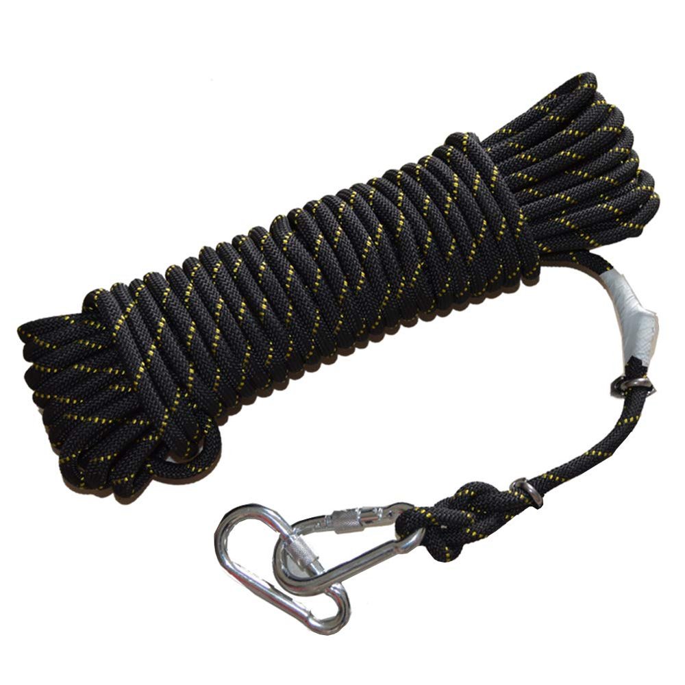 ZHWNGXOlian 10mm Steel Wire Core Rope Family Equipment Rope Maximum Load-Bearing 600kg Rope Length 10/25/30/50/60/70/80M(Size:10mm 60M)