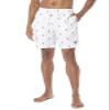 Nautica Men's Quick Dry All Over Classic Anchor Print Swim Trunk Bright White view 1