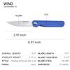 Harnds Wind Pocket Knife Flipper 14C28N Steel G10 Handle Folding Knife Ball Bearing with 2-Position Clip for Camping Survival and EDC view 2