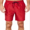 Nautica Mens Men's Quick Dry All Over Classic Anchor Print Swim Trunks, Racer Red, Large US view 1