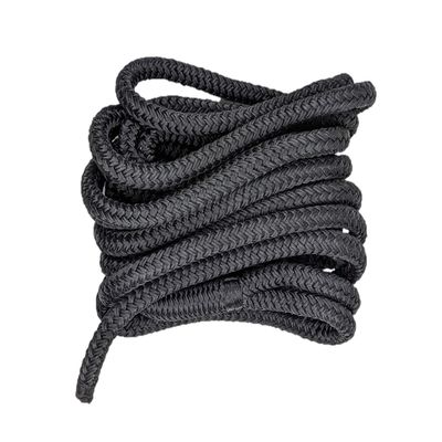 South Bend Rope Marine Grade Double Braided Nylon Dock Line w/Eye Splice (Black, 3/4-inch x 35 feet)