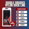 South Bend Rope Marine Grade Double Braided Nylon Dock Line w/Eye Splice (Black, 3/4-inch x 35 feet) view 4