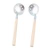 RiToEasysports 2Pcs Winter Ice Fishing Scoop Wooden Handle Iron Winter Ice Fishing Ice Scoop Skimmer for Outdoor Ice Fishing Other Fishing Tools and Accessories view 4