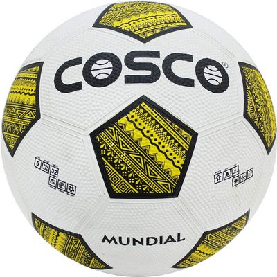 Cosco Football Mundial - Size 5, White & Yellow