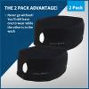 TrailHeads Women's Ponytail Headband - Moisture Wicking for Running, Winter, Workout - Athletic Hair Band - Black/Black - 2 Pack view 4
