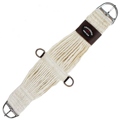 Horse 36" Western 27 Strand Double Weave Cream Mohair Roper Cinch 97RT07CR-36