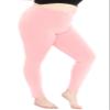 Women's Cotton Full Length Leggings Light Pink 4X view 1