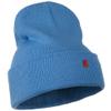 e4Hats.com Mini Rose Embroidered Long Beanie - Sky Blue OSFM view 4