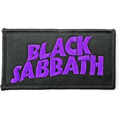 Black Sabbath Patch Wavy Band Logo Official Size One Size