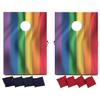 VictoryStore Rainbow Cornhole Bean Bag Toss Game Set, Bags Included, Rainbow Flag Bag Toss, LGBTQ Pride Cornhole view 1