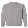 0318. Cool Graphic Surfer Society Summer California Palm Tree Beach Men's Crewneck Sweatshirt (Light Gray Large) view 1