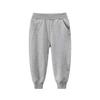 HUAER& Baby Boy's Jogger Pants Dinosaur Car Animal Print Drawstring Elastic Sweatpants 2-Pack (Gray+Black, 3T) view 4