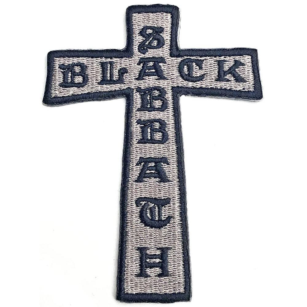 Black Sabbath Patch Cross Band Logo Official Size One Size