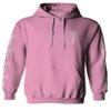 0318. Cool Graphic Surfer Society Summer California Palm Tree Beach Sweatshirt Pullover Hoodie (Pink, Large) view 1